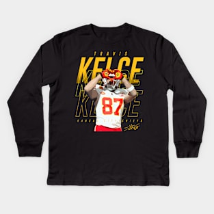 Travis Kelce He Sign Kids Long Sleeve T-Shirt